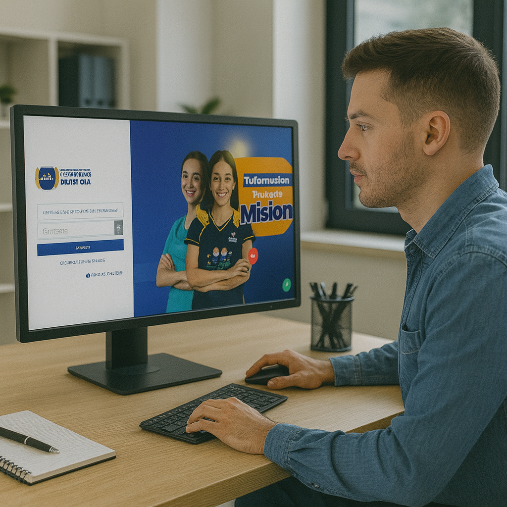 Plataforma de Aula Virtual Moodle en dispositivo móvil y laptop